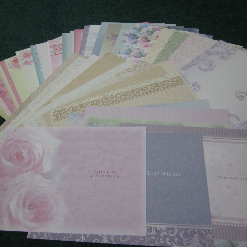 52 Hunkydory Insert Sheets Card Making Scrapbooking Asst